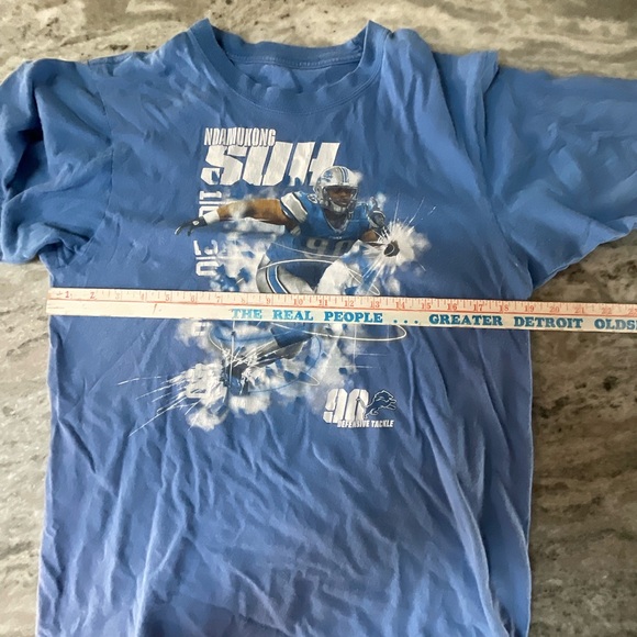 Vintage Detroit Lions Ndamakong Suh graphic shirt Size Medium (M1) - Picture 7 of 10
